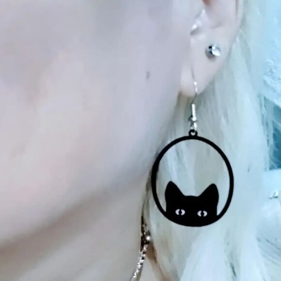 Hand crafted halloween dangle earrings - Picture 5 of 15